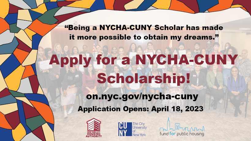 NYCHA CUNY scholarship
                                           
